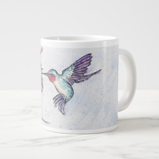 Winsome Hummingbird-Design auf einer Tasse / Cup (Vorderseite Rechts)
