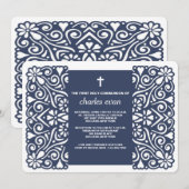 Winsome Spirit Blue Religiöse Einladung (Vorne/Hinten)