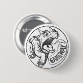 Winsor McCays Legion von Ripsnorters Rhinocerous Button (Vorne & Hinten)