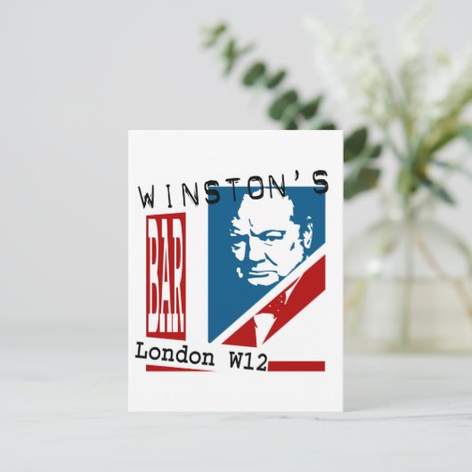 Winston-Bar Postkarte (Stehend Vorderseite)