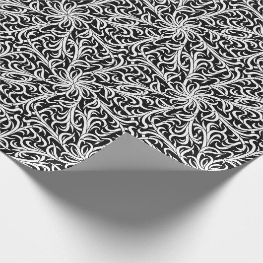 Winston Black and White Geschenkpapier (Ecke)