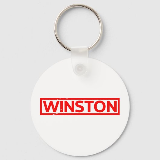 Winston Briefmarke Schlüsselanhänger (Vorderseite)
