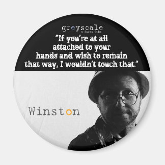 Winston Button Magnet