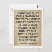 Winston Churchill #1 Postkarte (Vorne/Hinten)