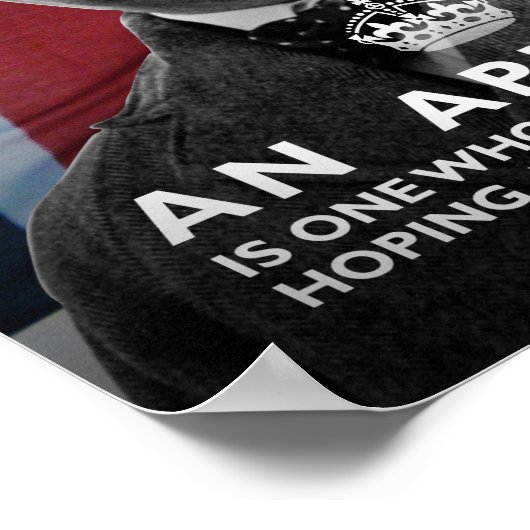 Winston Churchill - "An Appeaser" Poster (Ecke)