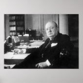 Winston Churchill auf Platz 10 Downing Street Poster (Vorne)