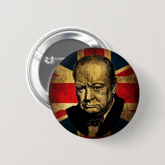 Winston Churchill Button (Vorne & Hinten)