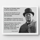 Winston Churchill Christlich Fotoplatte (Vorderseite)