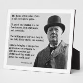 Winston Churchill Christlich Fotoplatte (Seite)