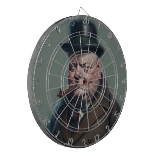 Winston Churchill Dartboard 2 Dartscheibe (Vorderseite Links)