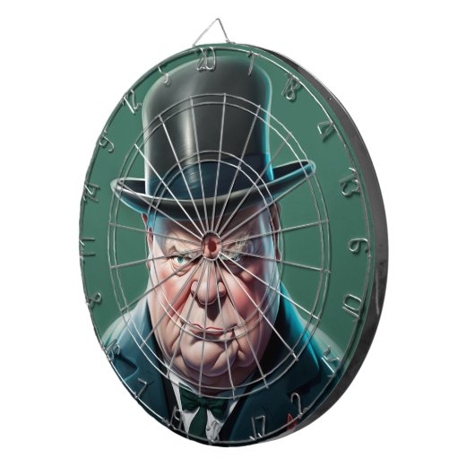 Winston Churchill Dartboard Dartscheibe (Vorderseite rechts)
