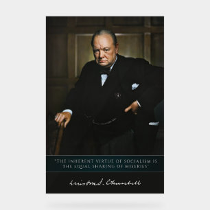 Winston Churchill - Der britische Premierminister Acrylschild