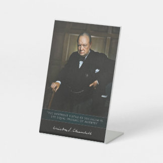 Winston Churchill - Der britische Premierminister Sockelschild