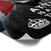 Winston Churchill - "Einstellung macht einen Unter Poster (Ecke)