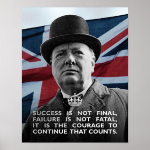 Winston Churchill - Erfolg Poster