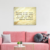 Winston Churchill Erfolgsquote Leinwanddruck (Insitu (Wohnzimmer))