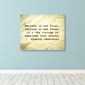 Winston Churchill Erfolgsquote Leinwanddruck (Insitu (Holzboden))