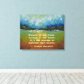 Winston Churchill Erfolgsquote Leinwanddruck (Insitu (Holzboden))