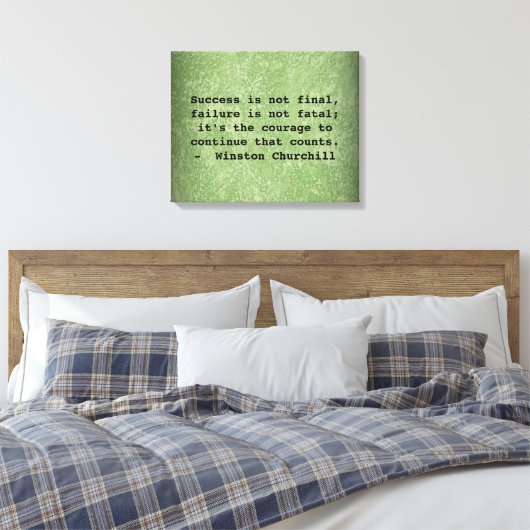 Winston Churchill Erfolgsquote Leinwanddruck (Insitu (Schlafzimmer))