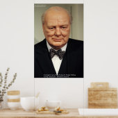 Winston Churchill Failure Wisdom Zitat Poster (Küche)