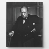 Winston Churchill Fotoplatte (Vorderseite)