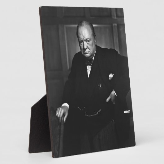 Winston Churchill Fotoplatte (Seite)