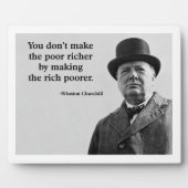 Winston Churchill Fotoplatte (Vorderseite)