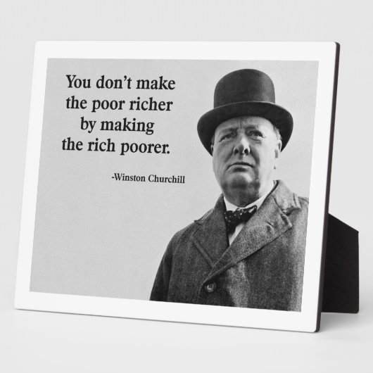 Winston Churchill Fotoplatte (Seite)