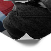 Winston Churchill - "Gib nie auf!" Poster (Ecke)