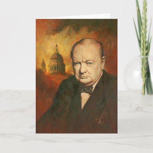 Winston Churchill Greetings Card Karte (Vorderseite)