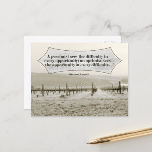 Winston Churchill Inspiration Angebot Postkarte