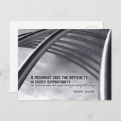 Winston Churchill Inspiration Angebot Postkarte (Vorne/Hinten)