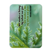 Winston Churchill Inspiration Zitat "Ein Leben" Magnet (Vertikal)