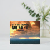 Winston Churchill Inspiration Zitat "Kites" Postkarte (Stehend Vorderseite)