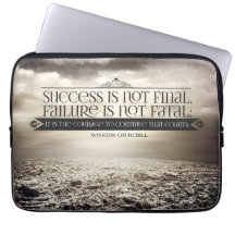 Winston Churchill Inspirational Zitat "Courage"