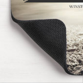 Winston Churchill Inspirational Zitat "Courage" Mousepad (Ecke)