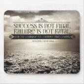 Winston Churchill Inspirational Zitat "Courage" Mousepad (Vorne)