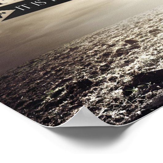 Winston Churchill Inspirational Zitat "Courage" Poster (Ecke)