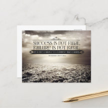 Winston Churchill Inspirational Zitat "Courage"