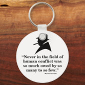 Winston Churchill Keyring - Zitat 11 Schlüsselanhänger (Vorderseite)