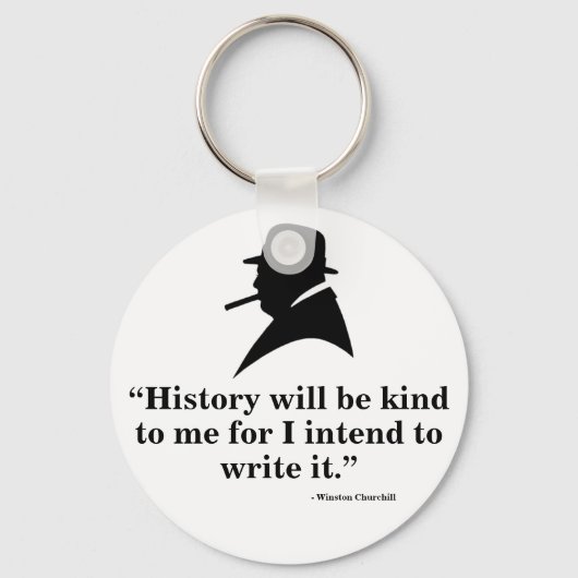 Winston Churchill Keyring - Zitat 18 Schlüsselanhänger (Vorderseite)