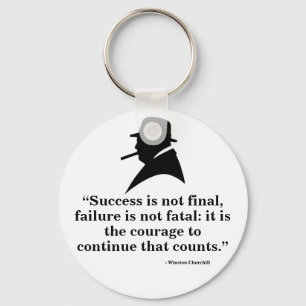 Winston Churchill Keyring - Zitat 5 Schlüsselanhänger