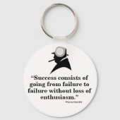 Winston Churchill Keyring - Zitat 7 Schlüsselanhänger (Vorderseite)
