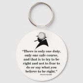 Winston Churchill Keyring - Zitat 8 Schlüsselanhänger (Vorderseite)