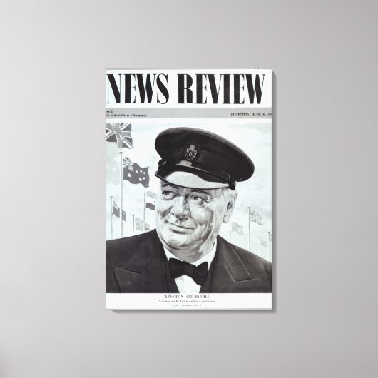 Winston Churchill Leinwanddruck (Vorderseite)