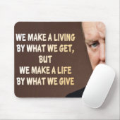 Winston Churchill machen wir ein Leben Mousepad (Mit Mouse)