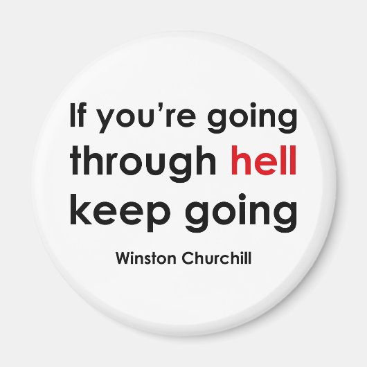 Winston Churchill Magnet (Vorne)