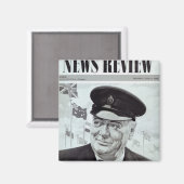 Winston Churchill Magnet (Vorderseite/Rückseite)