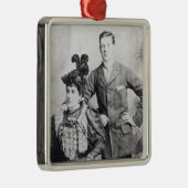 Winston Churchill mit seinem Mutter 2 Ornament Aus Metall (Rechts)