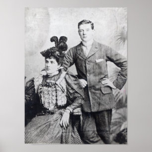 Winston Churchill mit seinem Mutter 2 Poster